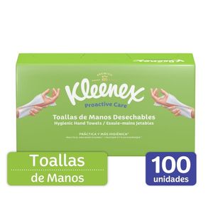 Toalla de Mano Desechables Kleenex 100 Unds