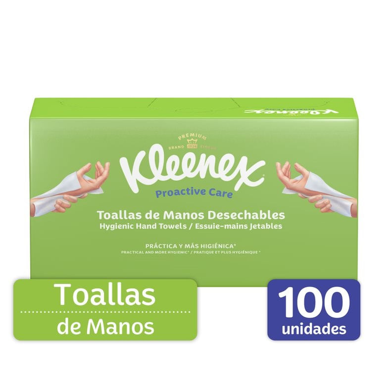 Imagen de Toalla de Mano Desechables Kleenex 100 Unds TOALLA KLEENEX MANOS DESECH X100un
