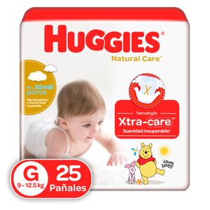 Pañal Huggies Natural Care Etapa 3 G X25 Unds