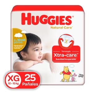Pañal Huggies Natural Care Etapa 4 XG X25 Unds