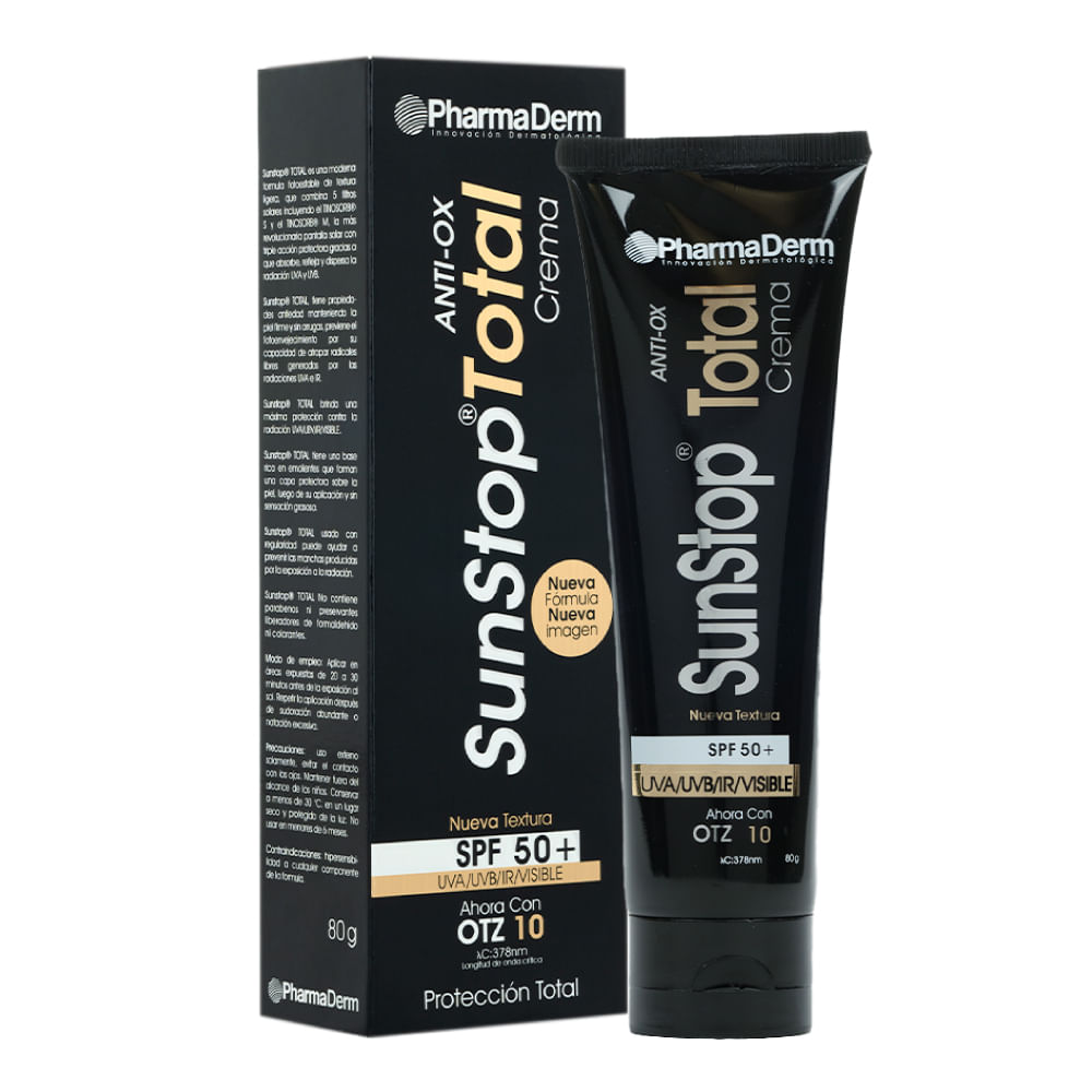 Imagen de Protector Solar Sunstop Total Spf 60 Sunstop Total Spf 60 Dióxido de Titanio nano, Oligogeline., Tinosorb M y S, Uvinul A PLUS