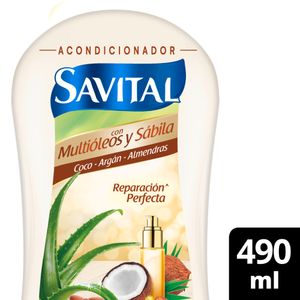 Acondicionador Savital Multióleos y Sábila 490 Ml