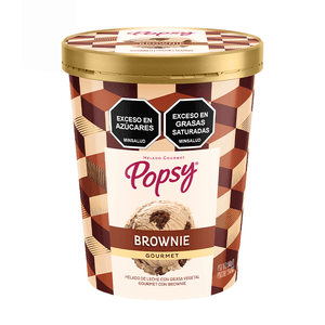 Helado Popsy Gourmet Brownie 600G