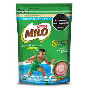 Bebida en polvo MILO NUTRI-FIT menos azúcares* x 500g