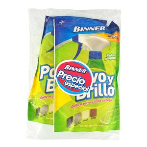 Limpiador Polvo y Brillo BINNER x2Doypack Citrus 300ml