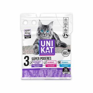 Arena Unikat para Gatos Lavanda 4 Kg