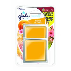 Ambientador Glade Gel Nectar de Flores 2 Repuestos 350g