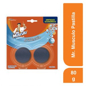 Limpiador MR MUSCULO inodoro pastilla brisa marina (80 gr)