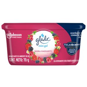 Ambientador Glade en Gel Lata Mora Radiante 70gr