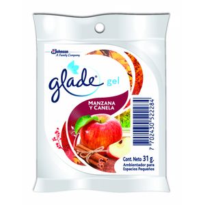 Ambientador Glade Gel Bolsa Manzana y Canela 30gr