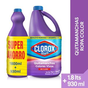 Quitamanchas CLOROX colores vivos (2730 ml)