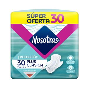 Toalla Higiénica Nosotras Plus Clásica X30 Unds