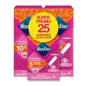 Tampón Nosotras Digital Súper X20 Unds + 5 Mini Tampónes
