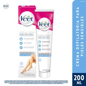 Crema Depilatoria Corporal Veet Pure Piel Sensible 200 Ml