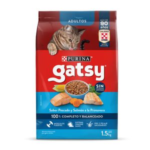 Alimento para Gato Gatsy Adulto Pescado Y Salmón 1,5 Kg