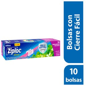 Bolsa Ziploc Reutilizable Grandes para Organizar Slider X10 Unds