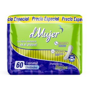 Protector Diario D'Mujer Anatómico X60 Unds