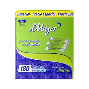 Protector Diario D'Mujer Anatómico X180 Unds