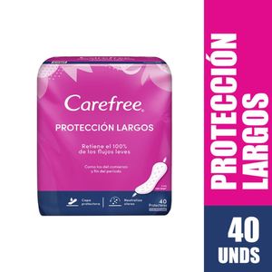 Protectores CAREFREE Protección Largos x 40 Unds