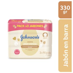 Jabón Bebé JOHNSON'S Avena TRIPACK x 330 GR