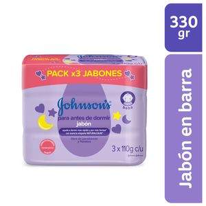 Jabón Johnson's Antes de Dormir 110 G X3 Unds