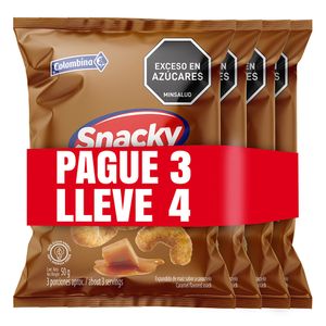 Pasaboca Snacky Caramelo 50 G 4X3 Unds Oferta