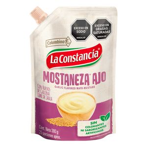 Salsa La Constancia Mostaneza Ajo 380 G