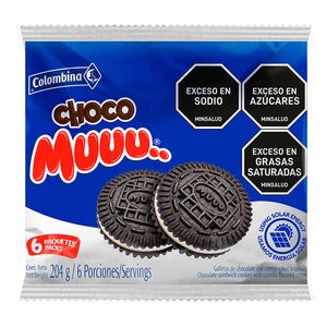 Galleta Colombina Choco Muuu 204 G X6 Unds