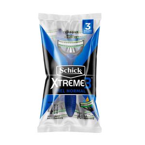 Máquina de Afeitar Schick Xtreme3 Piel Normal X4 Unds