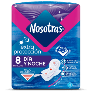 Toalla Higiénica Nosotras Extra Protección Invisible X8 Unds