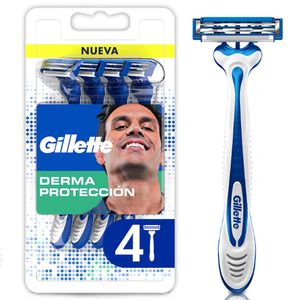Cuchilla de Afeitar Gillette Derma Protección X4 Unds
