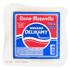 Queso Delikamy Mozzarella Tajado 250 G