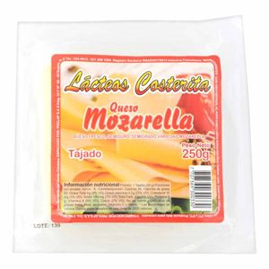 Queso Costerita Mozzarella Tajado 250 G