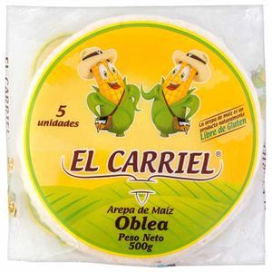 Arepa El Carriel de Oblea 500 G X5 Unds