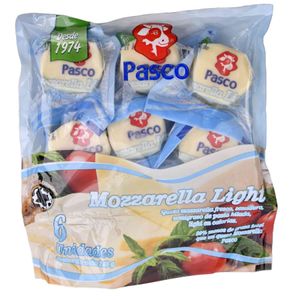 Queso Pasco Fresco Mozzarella Light 40 G X6 Unds