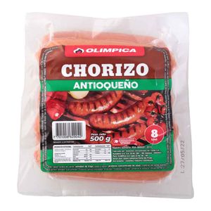 Chorizo Olimpica Antioqueño 500 G X8 Unds