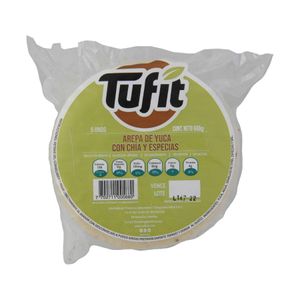 Arepa Tufit De Yuca Con Chía Y Especias 600 G