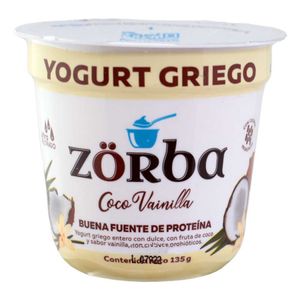 Yogurt Zorba Griego Coco Vainilla 135 G