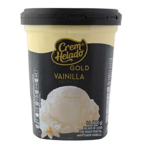 Helado Crem Helado Gold Vainilla 600 G