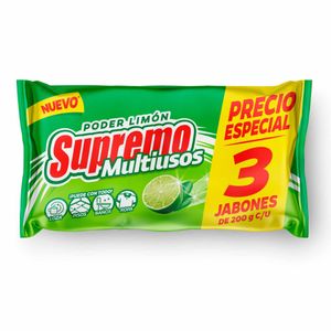 Jabón Supremo Oximax Limón 200 G X3 Unds