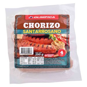 Chorizo Olimpica Santarrosano 250 G X4 Unds