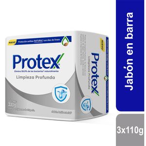 Jabon Antibacterial Protex Limpieza Profunda 110 G X3 Unds