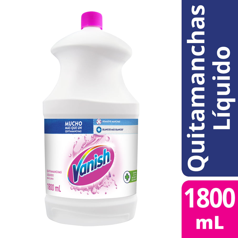 Quitamanchas Vanish líquido Blanco 1.8L Botella