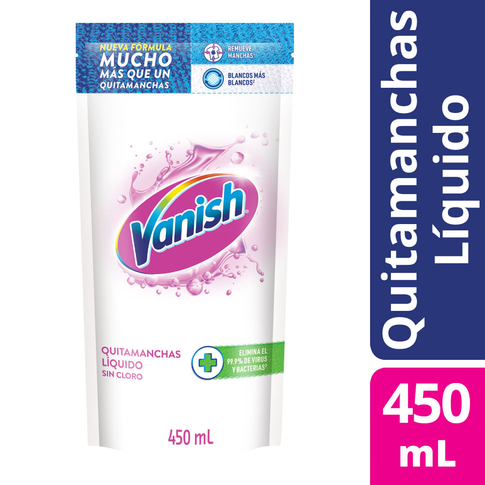 Quitamanchas Vanish líquido blanco 450ml