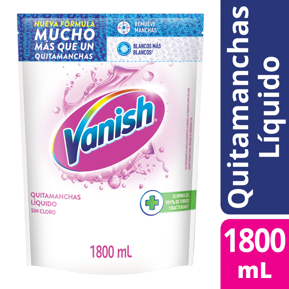 Quitamanchas Vanish líquido Blanco 1.8L