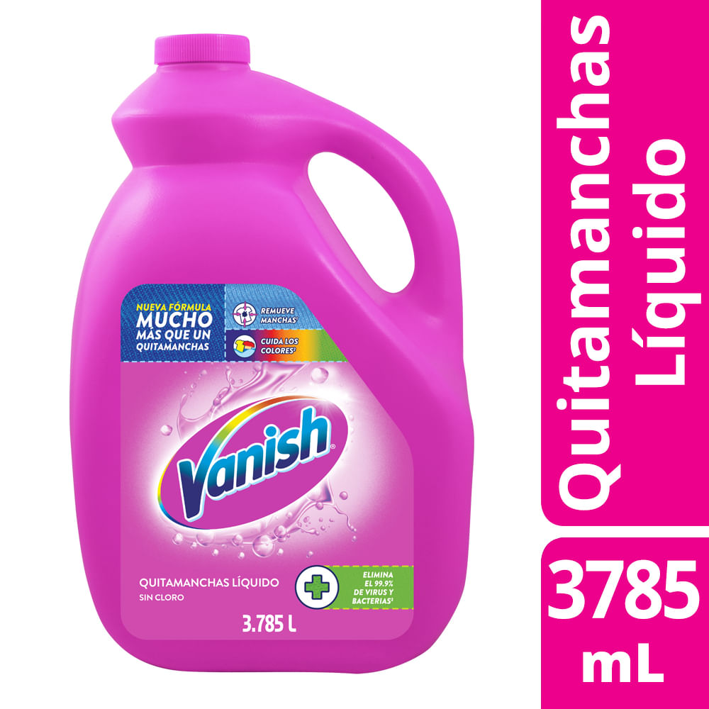 Imagen de Quitamanchas Vanish líquido rosa 3785ml