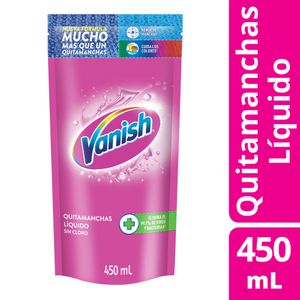 Quitamanchas Vanish líquido rosa 450ml + blanco 450ml