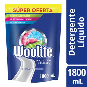 Detergente Líquido Woolite Protección y Cuidado 1800 Ml