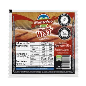 Salchicha Montefrío West 430 G