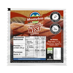 Salchicha Montefrío West 215 G